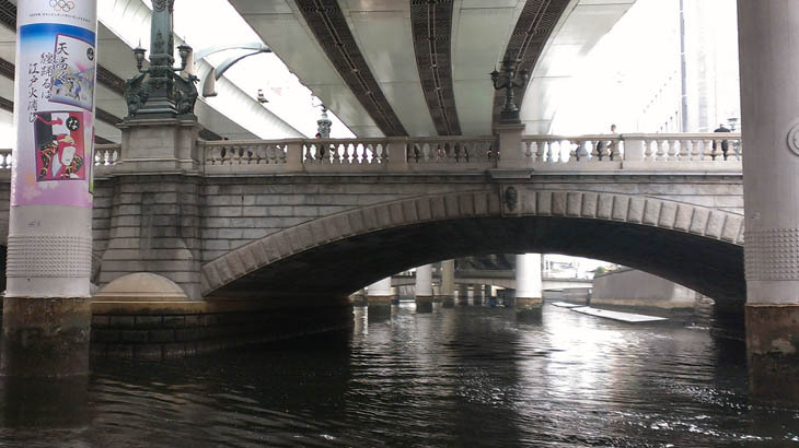 五街道の起点とされる日本橋の様子